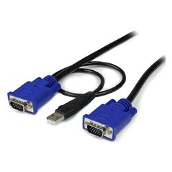 Kvm switch Cavo Usb Ultra Sottile 2in1 SVECONUS15