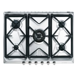 Piano cottura gas 5 zone CONTEMPORANEA SRV576GH5 Inox (70cm)