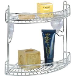 Cestello box doccia FLOWER Angolare Cromo (22x22x27 cm) 221632