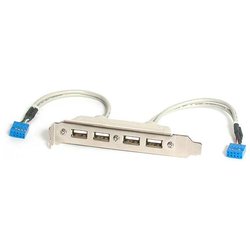 Cavetto interno Piastra Slot Usb a Femmina 4 Porte USBPLATE4
