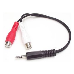 Cavo adattatore Audio Jack Rca 0,15m MUMFRCA