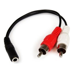 Cavo adattatore Audio Jack Rca 0,15m MUFMRCA