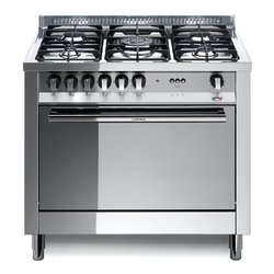 Cucina gas 5 zone Forno elettrico MAXIMA MG96MF C Inox Classe A (90x60x90,5cm)