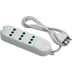 Multipresa tavolo 3 uscite FIDO 10A Bianco 41000