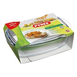 Pirofila Vetro borosilicato (37x22cm) con coperchio Trasparente 466A000 7643