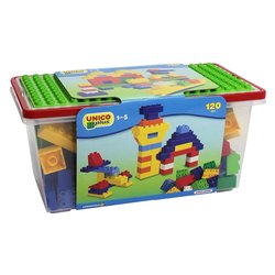 Secchiello mattoncini gigante ( 120 pz ) UNICOPLUS 18-60m 8502 0000