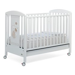 Lettino infanzia DOLCECUORE 500 (131x73x103cm) Bianco 176474