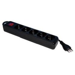 Multipresa tavolo 5 uscite con interruttore 10/16A Nero FMP5IIG5B
