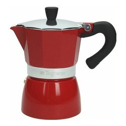 Caffettiera Alluminio 3 Tazze COFFEE STAR Rosso 4430034746
