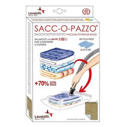 Sacco salvaspazio sottovuoto 2 Pz (60x90cm) SACCOPAZZO 525