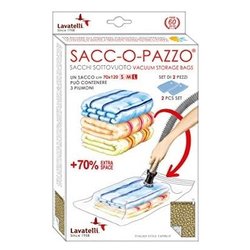 Sacco salvaspazio sottovuoto 2 Pz (70x120cm) SACCOPAZZO 526