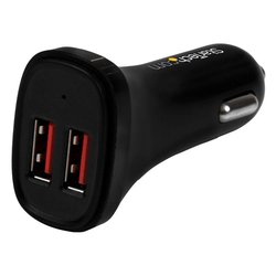 Caricabatterie accendisigari USB Type-A 24W Dual port Black USB2PCARBKS