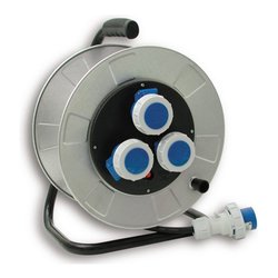 Avvolgicavo elettrico GOLIA METAL 3P Cee Zincato H07RN-F 3x2,5 mmq 30m 14350