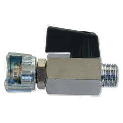 Rubinetto linea sfera con dado capettato ( filettato M 1/4 ) 12110