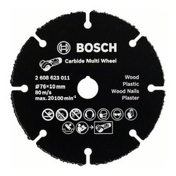 Disco taglio smerigliatrice legno e plastica (76x1  mm) 2608901196