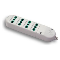Multipresa tavolo 6 uscite con interruttore FIDO 10/16A Bianco 41022