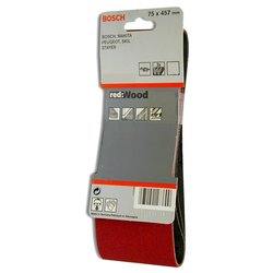 Set nastri abrasivi levigatrice 75 x 457 mm 150 G 2608606037