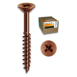 Viti per legno filetto parziale 500 pz (3,5x30mm) Bronzato PFACZP350300BZC