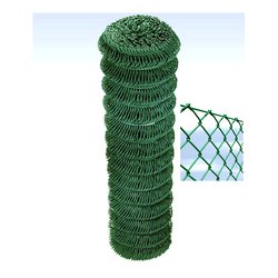 Rete maglie quadre acciaio zincato plastificato 2 x 25 mt Filo D.2,7 REPLAX T70 verde GP05200025B