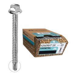 Viti autoperforanti per edilizia KOVERVIT DX cromato (30x6,3 mm) 200 pz KV943B630300C8C