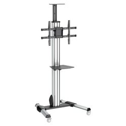 Carrello monitor 75 One Touch Silver e Black STNDMTV70