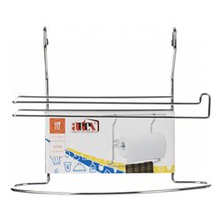 Mensola barra sottopensile (32x10x25cm) porta rotolo e canovaccio ARTIK Cromo 280313