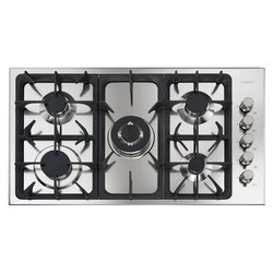 Piano cottura gas 5 zone PROFESSIONALE Inox (90cm)