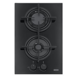 Piano cottura gas 2 zone MYTHOS Fhcr 302 2G He Bk C Cristallo nero (30cm)