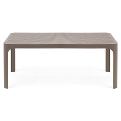 Tavolino da esterno polipropilene NET Table 100 Tortora (100x60x40cm) 40064 10 000