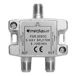 Splitter antenna Partitore Passivo con 2 Uscite Silver PAR 205 DC