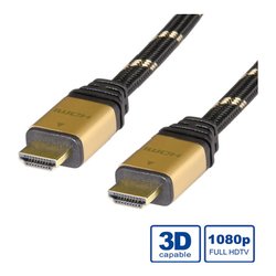 Cavo HDMI TOP High Speed con ethernet Gold Black e Gold 10m RO11 04 5506