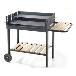 Barbecue Carbonella 70 47 Eco con griglia BLACK LINE Nero 73500
