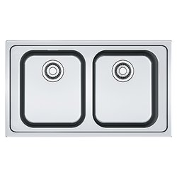 Lavello 2 vasche (86x50cm) Srx 620 SMART Inox Spazzolato 101 0356 666