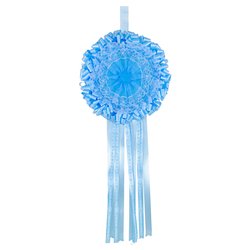 Fiocco nascita grande pvc poliestere (65x155cm) Azzurro FC G