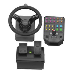 Volante e pedaliera simulatore guida G SERIES Farming Simulatior Controller Black 945 000062