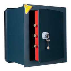 Cassaforte a chiave incasso muro (42x36x48cm) GOLD KEY Grigio scuro GK7L