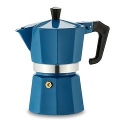 Caffettiera Alluminio 3 Tazze ITALEXPRESS Azzurro 1361V
