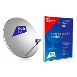 Kit parabola Kit Tivùsat Parabola + Lnb Tef80 Grigio 12015018