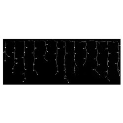 Tenda luminosa Natale 72 luci - LED (2,2 + 0,6 mt) Stalattiti Giochi di luce IP44 Trasparente D2387