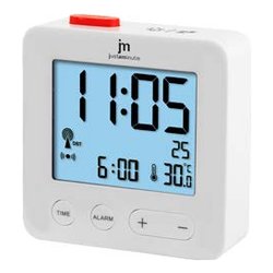 Sveglia JUSTAMINUTE Multifunzione radiocontrollata Bianco JD9031B