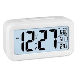 Sveglia JUSTAMINUTE Multifunzione con snooze Bianco JD9519B