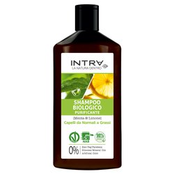 Shampoo capelli Intra  biologico purificante menta e limone 250 ml