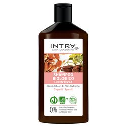 Shampoo capelli Intra Biologico Lucentezza Semi di Lino e Jojoba 250 ml