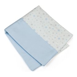 Copripiumino lettino 100% Cotone (145x120cm) STELLE Azzurro 601 AZ