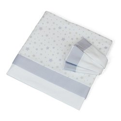 Set lenzuola lettino completo 3 pz STELLINE Lilla L2006VD