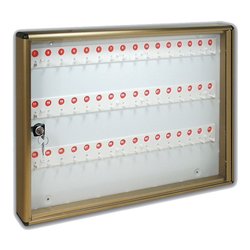 Bacheca chiavi 48 ganci (40x5x55cm) Anodizzato bronzo 23BCN48BR