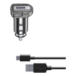 Caricabatterie accendisigari USB Type-C CAR CHARGER 10W Black CBRKIT10WTYCK