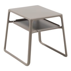 Tavolino da esterno polipropilene POP Tortora (44x39,5x38,5cm) 40048 10 000