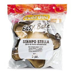 Set stampi torta 3 pz carta forno Stelle 15768
