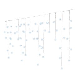 Tenda luminosa Natale Bianco 119 luci - LED Bianco freddo (5 + 5 mt) 8 Giochi di luce IP44 494810